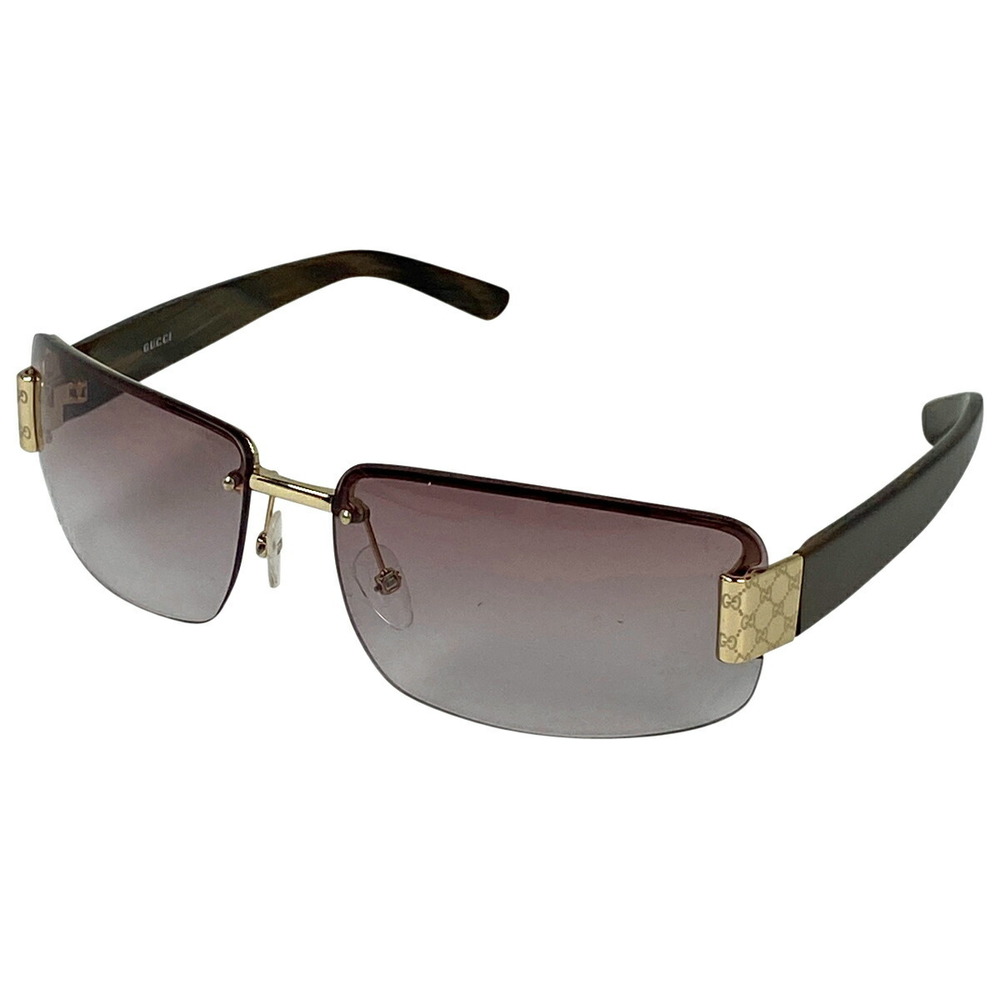 Gucci Gg Pattern Sunglasses Gradation Brown